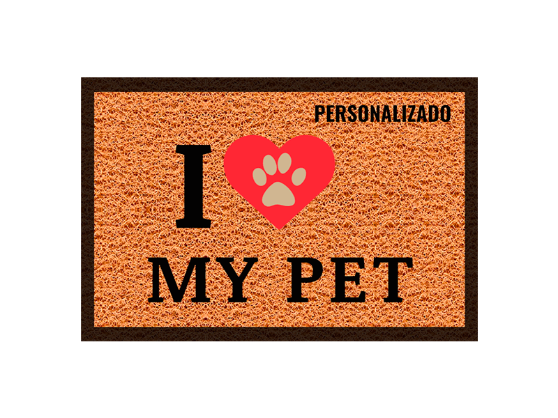 Tapete personalizado I Love My Pet