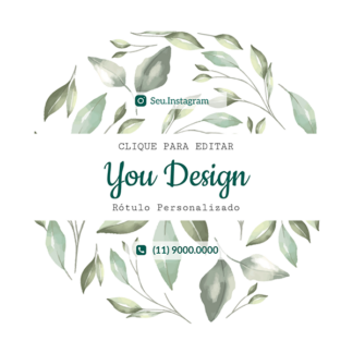 Rótulo personalizado quadrado - RTQUA-010