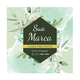 Rótulo personalizado quadrado - RTQUA-015