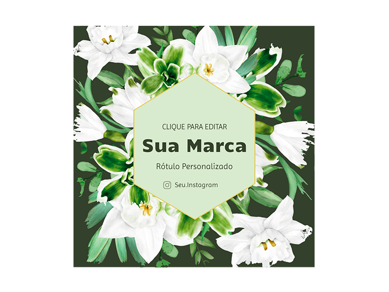 Rótulo personalizado quadrado - RTQUA-017