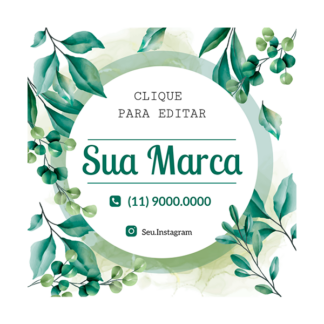 Rótulo personalizado quadrado - RTQUA-02