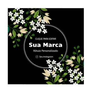 Rótulo personalizado quadrado - RTQUA-021