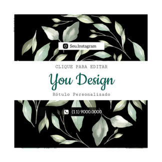 Rótulo personalizado quadrado - RTQUA-029