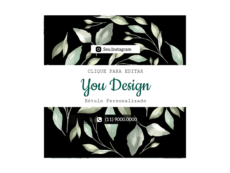 Rótulo personalizado quadrado - RTQUA-029