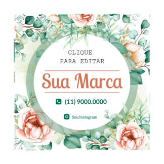 Rótulo personalizado quadrado - RTQUA-03