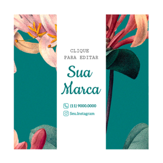 Rótulo personalizado quadrado - RTQUA-034