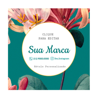 Rótulo personalizado quadrado - RTQUA-035