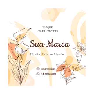 Rótulo personalizado quadrado - RTQUA-039