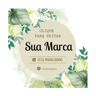 Rótulo personalizado quadrado - RTQUA-04