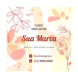 Rótulo personalizado quadrado - RTQUA-040