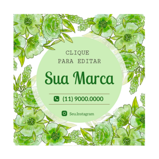 Rótulo personalizado quadrado - RTQUA-05