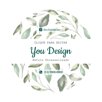 Rótulo personalizado redondo - RTRED-010