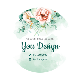 Rótulo personalizado redondo - RTRED-013