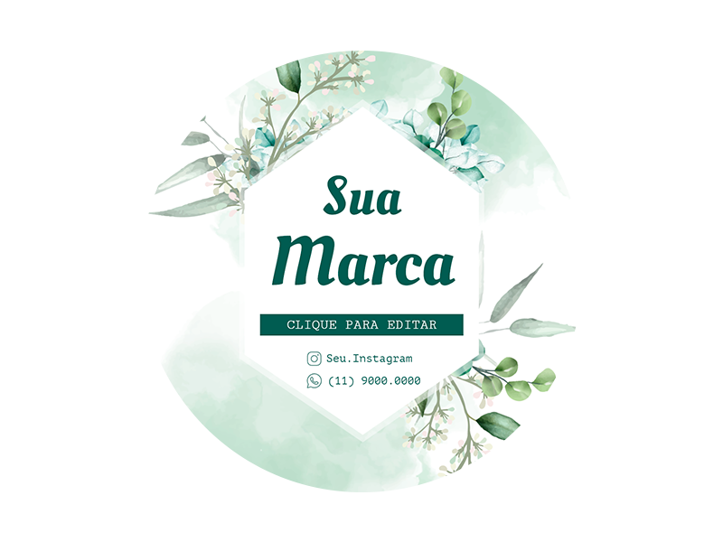 Rótulo personalizado redondo - RTRED-014