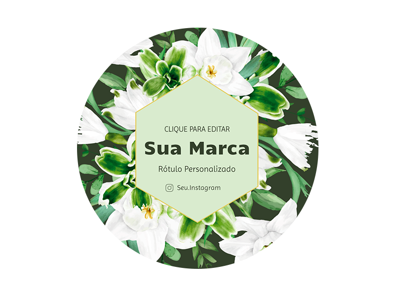 Rótulo personalizado redondo - RTRED-017