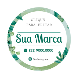 Rótulo personalizado redondo - RTRED-02