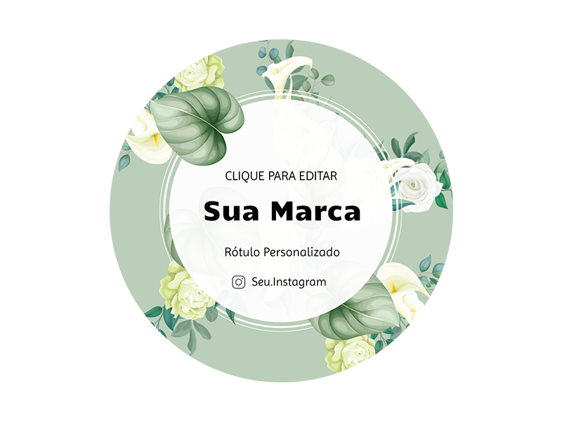 Rótulo personalizado redondo - RTRED-022