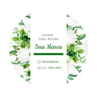 Rótulo personalizado redondo - RTRED-024