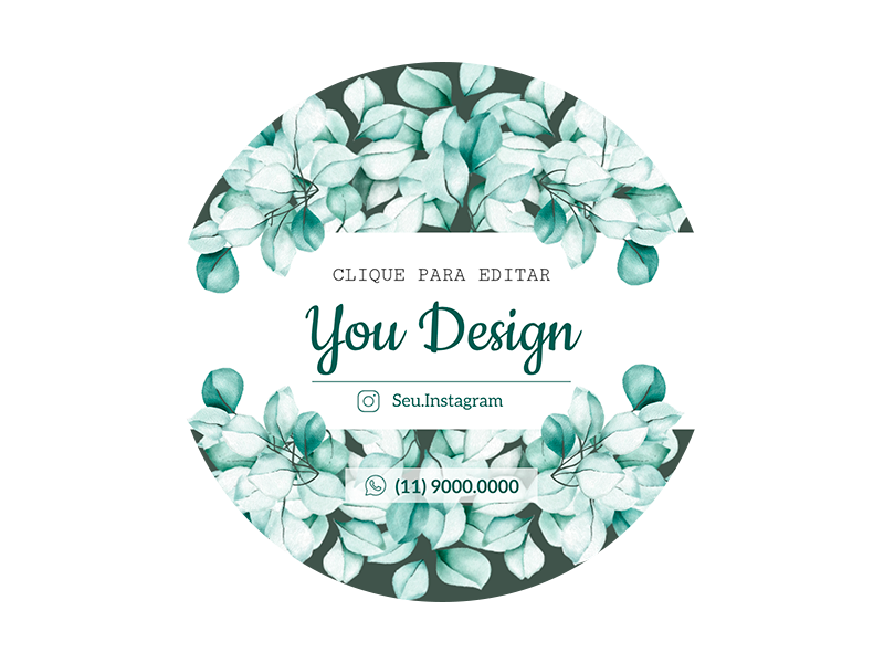 Rótulo personalizado redondo - RTRED-025