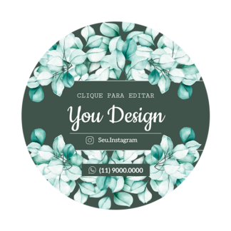 Rótulo personalizado redondo - RTRED-026