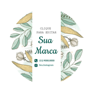 Rótulo personalizado redondo - RTRED-028