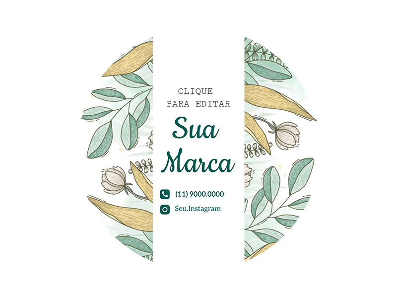 Rótulo personalizado redondo - RTRED-028