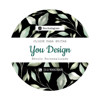 Rótulo personalizado redondo - RTRED-029