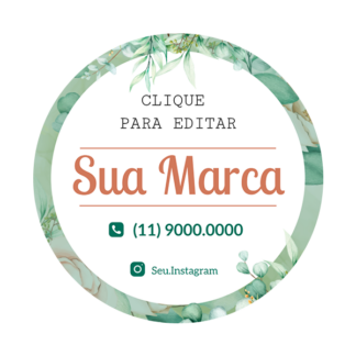 Rótulo personalizado redondo - RTRED-03