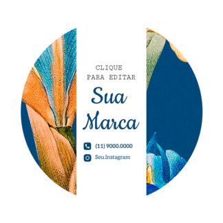 Rótulo personalizado redondo - RTRED-032