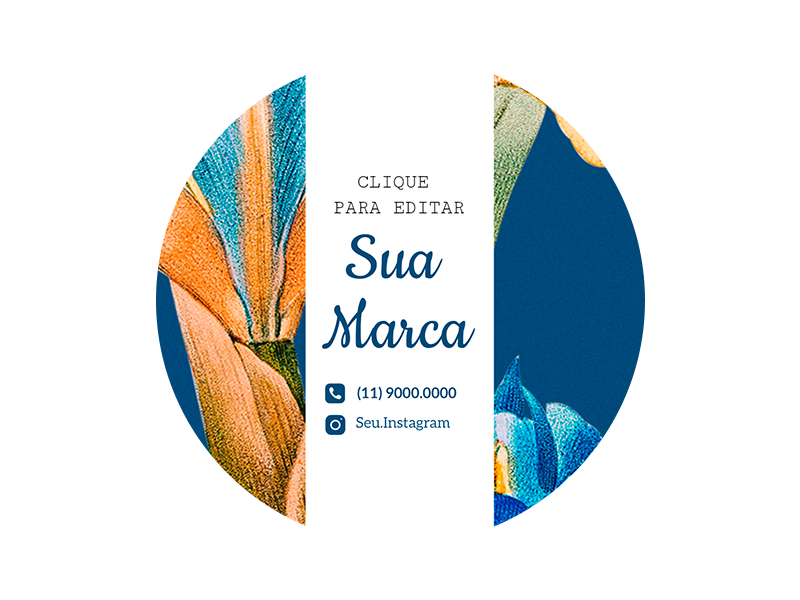 Rótulo personalizado redondo - RTRED-032