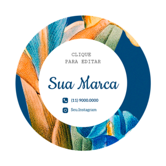 Rótulo personalizado redondo - RTRED-033