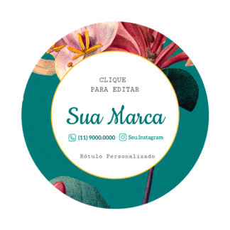 Rótulo personalizado redondo - RTRED-035
