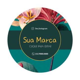 Rótulo personalizado redondo - RTRED-038