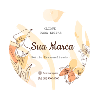 Rótulo personalizado redondo - RTRED-039