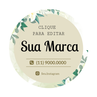 Rótulo personalizado redondo - RTRED-04