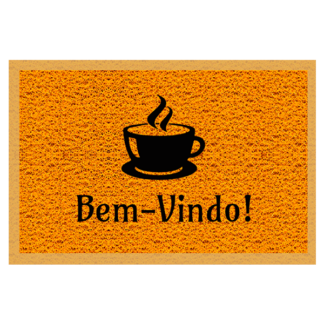 Tapete personalizado café Bem-vindo