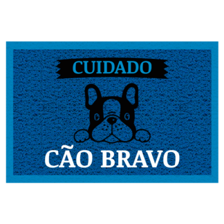 Tapete personalizado Cuidado Cão Bravo