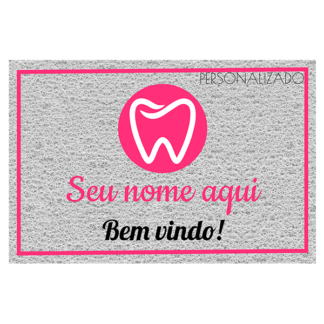 Tapete personalizado dentista- seu nome aqui