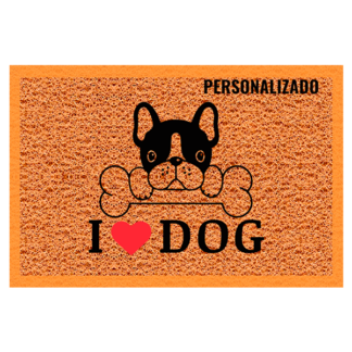 Tapete personalizado I Love Dog