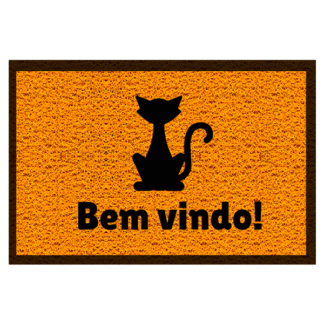 Tapete personalizado PET bem-vindo